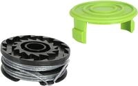 Greenworks Doppel-Fadenspule mit Schutzabdeckung, 2mm Fadendurchmesser 6m Schnur f&uuml;r