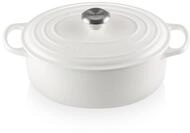 Le Creuset 21178291302430 Gusseisen oval Auflaufform 5 qt. wei SS KNOB,