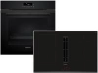 Siemens Set PQ227EA51Z Backofen Deep Black Inox HB271ABB3 +...