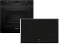 Siemens Set PQ524IA3BZ Pyrolyse-Backofen Deep Black Inox HB279GBB3 +