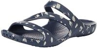 Crocs Herren Kadee II Shells Print Sandal W Sandalen, Navy, 34/35 EU