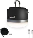 Skandika Campinglampe Tarfala | LED Lampe, aufladbar, stufenlos dimmbar, Haken zum