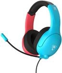 Turtle Beach Airlite Fit Neon Blau und Rot Wired Gaming Headset Offiziell Lizenziert