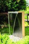 K&Ouml;HKO&reg; Wasserfall Kobra aus Edelstahl 23006 Gartenbrunnen mit LED-Beleuchtung
