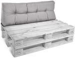 Beautissu R&uuml;ckenkissen Palettenkissen Outdoor 120x40 cm &ndash; Gepolsterte...