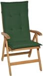 Beautissu Gartenstuhlauflage 120x50x6 cm Loft HL Dunkelgr&uuml;n &ndash; Hochlehner Polster