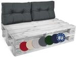 Beautissu 2X R&uuml;ckenkissen Palettenkissen Outdoor 60x40 cm &ndash; Gepolsterte...