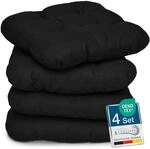Beautissu 4er Set Sitzkissen Indoor & Outdoor mit Schaumstoff F&uuml;llung
