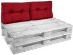 Beautissu 2X R&uuml;ckenkissen Palettenkissen Outdoor 60x40 cm &ndash; Gepolsterte...
