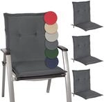 Beautissu 4er Set Niedriglehner Auflage Gartenstuhl 100x50x6 cm Loft NL -...