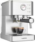 Klarstein SteelPresso Siebträgermaschine – 20-Bar, 1350 W, Edelstahl, Klarstein SteelPresso Siebträgermaschine – 20-Bar, 1350 W, Edelstahl,
