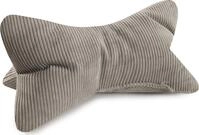 MAGMA Leseknochen INGA, Cord Look, Farbe grau, 42cm x 22cm, ergonomische Form f&uuml;r