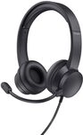 Trust HS-201 Over Ear Headset kabelgebunden Stereo Schwarz Computer