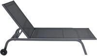 VCM Sonnenliege rollbar, Ma&szlig;e ca. L. 192 x H. 32 x B. 58 cm, Garten Liegestuhl...