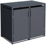 DEGAMO M&uuml;lltonnenbox M&Uuml;NCHEN 2-er f&uuml;r 2X 120 und 240 Liter Tonnen