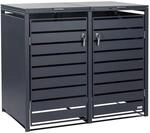 Zelsius M&uuml;lltonnenbox 2er M&uuml;lltonnen | (B) 132 x (T) 80 x (H) 117 cm |...