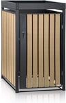 Zelsius M&uuml;lltonnenbox 1er mit Pflanzdach f&uuml;r 1 M&uuml;lltonne | (B) 68 x (T) 80 x...