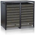 Zelsius M&uuml;lltonnenbox 2er M&uuml;lltonnen | (B) 132 x (T) 80 x (H) 117 cm |...