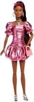 Barbie Deluxe Style-Puppe #6 mit korallfarbenem Metallic-Kleid und ballonf&ouml;rmigem