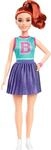 Barbie Fashionistas-Puppe Nr. 232 mit rotem Haar, sportlichem Jersey-Oberteil...