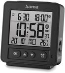 Hama digitaler Funkwecker (DCF Funkuhr, 2 Weckzeiten, Schlummerfunktion, Speed Alarm