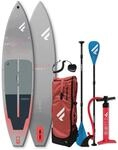 FANATIC RAY AIR SLT 11,6 SUP 2025 Grey/red inkl. Pure Adjustable 3-Piece Paddel