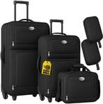 MONZANA&reg; Trolley Kofferset Reisetaschen Set Kulturbeutel Netzfach Rollen