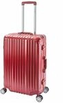 Travelhouse London Koffer Rot M-65cm &middot; Alu-Rahmen &middot; Polykarbonat Hartschale...
