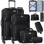 KESSER&reg; Reisekoffer Set 4-teilig | Trolley Kofferset Stoffkoffer mit