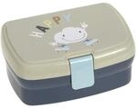 L&Auml;SSIG Kinder Lunchbox Brotdose mit herausnehmbarer Unterteilung, BPA-frei/Cloud