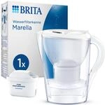 BRITA Wasserfilter-Kanne MAXTRA Marella, 1x Pure Performance Kartusche | Wei&szlig; (2,4l)
