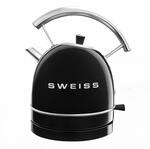 SWEISS Vintage Wasserkocher KTL9 1,8L, Praktische kompakte Edelstahl 2200W,...