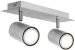 Trio Leuchten Balken in Nickel matt, Spotbalken 2-flammig, exklusiv 2xGU10, L&auml;nge:
