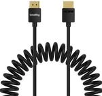 SMALLRIH HDMI Spiralkabel 2.0 (A auf A), 4K bei 60 Hz, 18 Gbit/s, Highspeed,