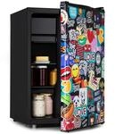 Klarstein Cool Vibe - K&uuml;hlschrank, Volumen: 70 Liter, VividArt Concept: T&uuml;r...
