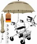 FabaCare Rollatorschirm Protektor 2.0 &ndash; Air-Vent Modell 2026 (Doppeldachsystem) &ndash;