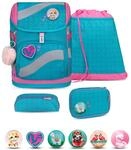Belmil 405-51 Schulranzen Set 4 - teilig (Hearts and Dots)