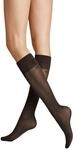 Hudson Damen Kniestr&uuml;mpfe Micro 50 druckfreier Bund 50 DEN Dunkelbraun 0771 39-42