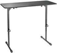 K&M 12160 DJ Tisch Schwarz - Klappbarer Eventtisch - Plattengr&ouml;&szlig;e 110 x 45,5 cm -