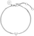 Purelei Tiny Heart Armband (Silber) &ndash; Filigranes Damen Armband &ndash; Aus