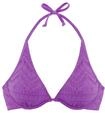 Lascana Damen B&uuml;gel-Bikini-Top | unifarben im Boho-Look, modische Strukturware,