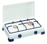 Ardes AR9S02PG ZEUS Gasemaillierter LPG 2 Brenner mit Deckel und Grill in