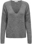 JdY Damen Jdyelanora L/S V-neck Pullo. Knt Noos Strickpullover, Dark Grey Melange, L