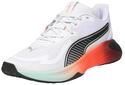 Puma Unisex Pwr Hybrid TrCross Trainer, Puma Wei&szlig; Leuchtend rot Rubin schimmernd