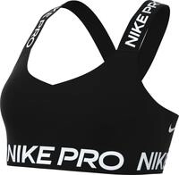 Nike Damen Training Top BH, Black/Black/White, XS