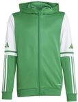 adidas Unisex Kinder Squadra25 Hoody Kids Sweatshirt, Team Green/White, 13-14 Years