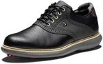 Footjoy Traditions Golfschuhe f&uuml;r Herren, Schwarz - Gr&ouml;&szlig;e: 44.5 EU Ancho