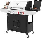 ProfiCook&reg; Gasgrill f&uuml;r Temperaturen bis zu 450&deg;C | 2 Power-Zonen + Side-Burner 