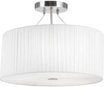 Elegante Decken Lampe H&auml;nge Leuchte Plissee Wohnraum Beleuchtung Globo 15105-3