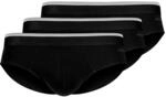 Skiny Herren Brasil Slip 3er Pack Cotton Multipack 085741 Gr. L in Black